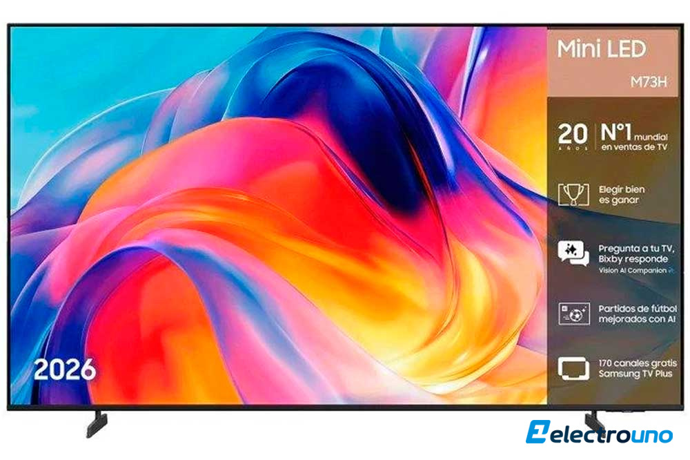 Samsung Mini LED M72H de 65 pulgadas: una Smart TV 4K preparada para transformar tu salón