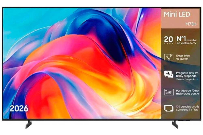 Samsung Mini LED M72H de 65 pulgadas: una Smart TV 4K preparada para transformar tu salón