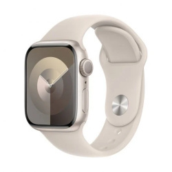 Apple Watch Series 9 GPS 41mm Star White Aluminum Case with Star White Sport Strap 