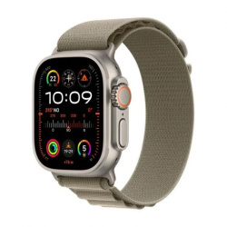 Apple Watch Ultra 2 GPS + Cellular 49mm Titanium Case with Strap Loop Alpine Olive Green Medium