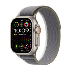 Apple Watch Ultra 2 GPS + Cellular 49mm Titanium Case with Loop Trail Strap Green/Grey S/M