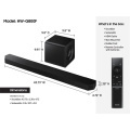  Samsung HW-Q800F Barra de sonido Wi-Fi Bluetooth 400W Dolby Atmos Alexa AirPlay 2 