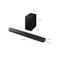 Samsung Q600F Barra de sonido Bluetooth HDMI eARC 9 altavoces Subwoofer SpaceFit Pro 