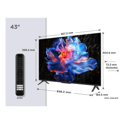 TCL LED 43'' 43P6K 4K UHD Google TV Dolby Atmos 