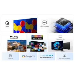 TCL QLED 55'' 55P7K 4K UlHD  Google TV Dolby Atmos 