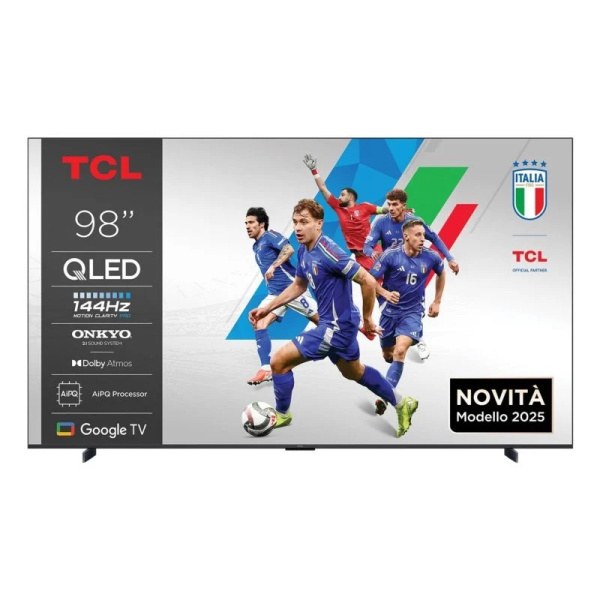 TCL QLED 98P89K 98'' 4K Smart TV WiFi Google TV Metálico 