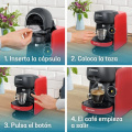  Bosch Tassimo Finesse TAS16B3 1400W Cafetera de Cápsulas Automática Rojo 