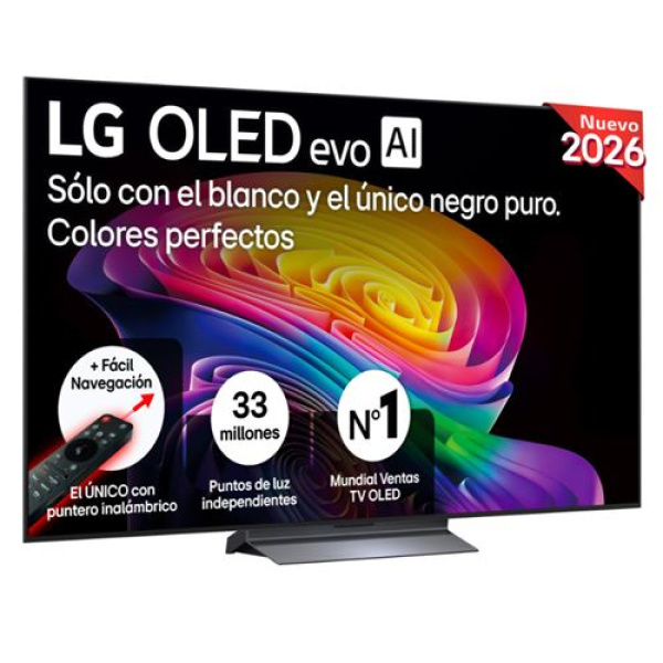 LG OLED evo 65'' LG OLED65C66LB 4K Smart TV AI C6 Gris oscuro  Negro 