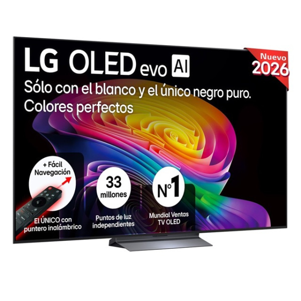 LG OLED evo 83'' LG OLED83C66LB 4K Smart TV AI C6 Gris oscuro Negro