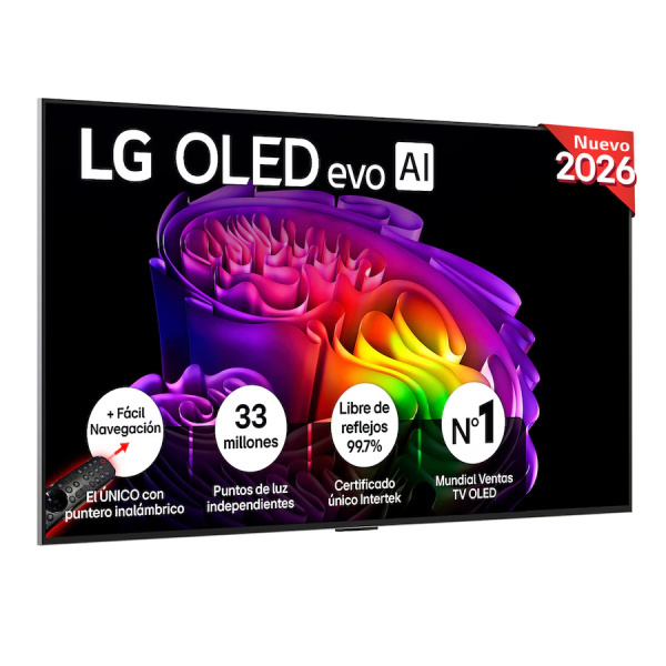 LG  OLED evo 55'' LG OLED55G68LW 4K Smart TV AI G6 Gris oscuro Negro